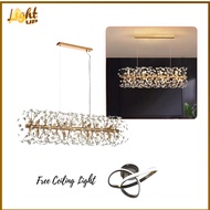 Light Up 9heads Ceiling Lights Chandelier Style Lamp Crystal Luxury Lights G9 Bulb