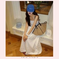 1NIE.STUDIO | Large Capacity Woven Straw Bag with High Quality Leather Strap, Beach Tote Bag, Handba