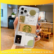 For iPhone 12 11 Mini Pro Max XR XS Max X XS 8 7 6 6S Plus Phone Case Fashion Brands Star Coffee Pri