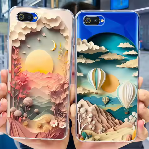 For OPPO A1K Case Oppo A3s Back Cover Soft Silicon TPU Transparent Capa For OppoA1K CPH1923 Oppo CPH