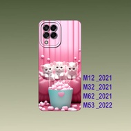 HP Samsung M12 / Samsung M32 / Samsung M62 / Samsung M53 Case - Cool Flexible Black Silicone Phone C