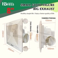[Ready Stock]BSBOSS 8/10/12/14 inch Ceiling Type PVC bedroom Livingroom toilet Ceiling Exhaust Fan V