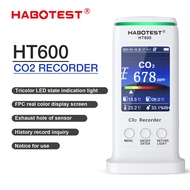 HABOTEST HT600 Professional Carbon Dioxide Monitor 80000 Data Recorded Air Quality Monitor with LCD 