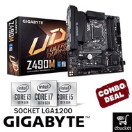 GIGABYTE Z490M INTEL Z490 LGA1200 MOTHERBOARD + INTEL 10TH GEN CPU COMBO PROMO