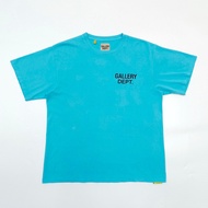 เสื้อยืดแขนสั้นพิมพ์ลายตัวอักษรฮอลลีวูดพื้นฐาน Gallery Dept Souvenir ทรงหลวม ปกติ ฤดูร้อน เยาวชน วัน