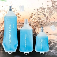 OUDIMEIDC Folding Water Bottle, Soft Flask TPU Collapsible Water Bottle, Portable Water Bag Blue Spo