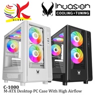 INVASION C-1000 M-ATX DESKTOP CASING / CASE WITH HIGH AIRFLOW / COMPACT SIZE - MATX - C1000 - CASE O