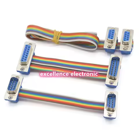 1pcs D-SUB DIDC 9 15 25 37Pin DB9 DB15 DB25 DB37 Male Female Cable D-SUD serial port connector adapt