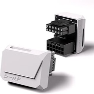 EZDIY-FAB PCIe 5.0 Adapter - 600W 12+4pin, 16pin 12VHPWR GPU Power Connector, 180 Degree Right Angle