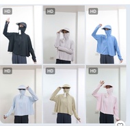 Silk batwing sun protection shirt batwing shirt wide brimmed hat 40kg -65kg