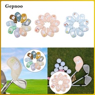Gepnoo 9x Golf Iron Covers Set Golf Club Headcovers Gift Protector for Club Shaft Practice