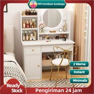 PIPI FURNITURE MEJA RIAS / MEJA RIAS SET BANGKU / MEJA RIAS LAMPU LED / MEJA RIAS DENGAN CERMIN / ME