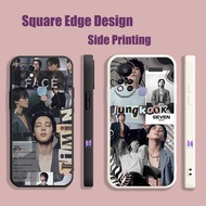 Casing For Huawei Y6P Y7 Y7A Y6 Pro Honor X20 50 Lite 2019 bts JungKook Seven bts Jimin Min face UHW07 Phone Case Square Edge