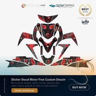 CUSTOM MOTORCYCLE STICKER DECAL YAMAHA MIO SOUL GT UCHIHA EDITION ITACHI B