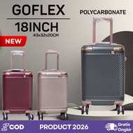 GOFLEX 18inch SUITABLE 100%Original PC EASY LIFT TSA LOCK 360 DEGREE ROTATING WHEELS 4X2 WIDE LOAD