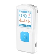 JULYSHORE Portable ECG Monitor EKG Monitor Equipped with LCD Screen and Storage Record ECG and Heart