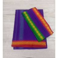 MEN'S TRADISIONAL COTTON COLORED VESHTI / DHOTI(Purple)