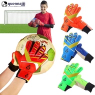 QUENNA 1Pair Latex Professional Kid's Soccer Goalkeeper Gloves Soccer Goalie Gloves Strong Full Fing
