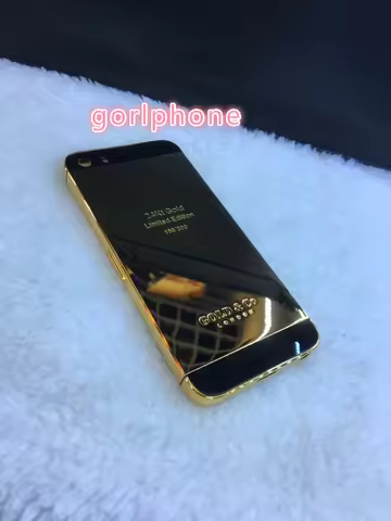for phone5/5S and for phoneSE real gold 24ct gold plated original housing with customized EDITION re