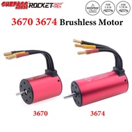 Surpass Hobby KK 3670 3674 Waterproof Brushless Motor 5mm For 1/10 1/8 RC Car Off-road Car Part