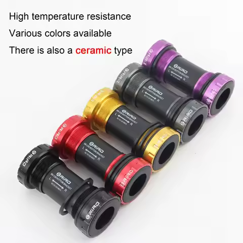 RIRO Bicycle Ceramic Bottom Bracket BB68/BB92 68/73MM Threaded BB MTB Sealed Bearings Road Bike 1.37