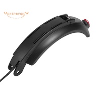 Electric Scooter Rear Fender Mudguard Wing + Tail Lamp,Scooter Skateboard Parts E Scooter Replacement Accessories