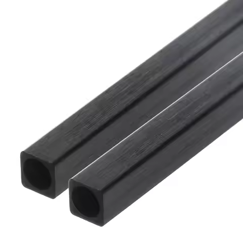 1-3pcs Length x 500mm Carbon Fiber Square Tube 2x2x1mm 3x3x2mm 4x4x3mm 5x5x4mm 6x6x4mm 6x6x5mm 8x8x6