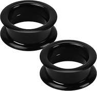 2/8Pcs Silicone Gauges for Ears 00G-25mm Flexible Ear Tunnels Gauges Double Flared Ear Gauges Hypoal