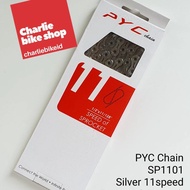 PYC Chain SP1101 Silver 232Gram 116Link equivalent to KMC X11SL