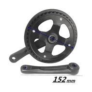 【 LCG5】-Single Speed 42T Folding Bike Crank Road Bike 152 mm Crank Set Hollow Tooth Plate Bike Sproc