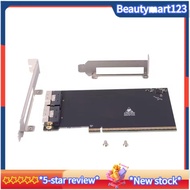 【BM】PCIE X16 to 2 Port SFF-8654 8i X8 External Graphics Card EGPU Adapter Card with Full Half Height