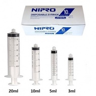 Nipro Sterile Syringes w/o Needle Luer Slip (Size: 3ml |5ml |10ml |20ml |50ml) (BOX)
