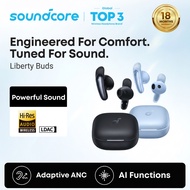 Soundcore Liberty Buds TWS Earphones Semi-in-Ear with Adaptive ANC Removable Fins for Secure Fit- D1