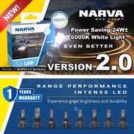 NARVA LED Headlight Bulbs Set 2.0 H1 H3 H4 H7 H11 HB3 9005 HB4 9006 HIR2 9012 Fog Lamp 6000K Range P