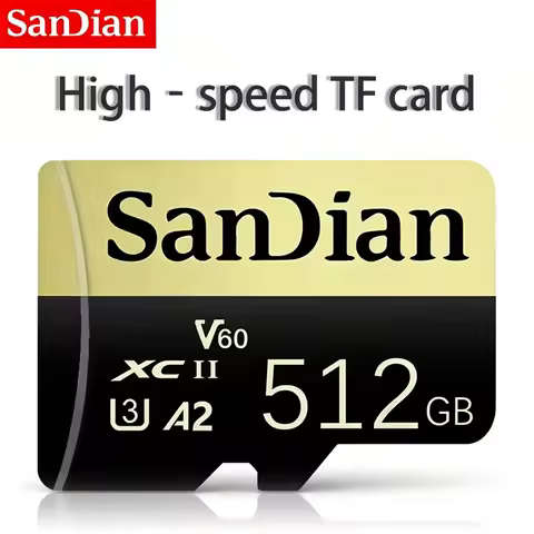 High-Speed Micro SD Card 64GB 128GB 256GB 512GB Flash TF Card Memory V60 4K Full HD for Camera Surve