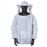 ST-🚤Export Beekeeping Anti-Bee Clothing White Anti-Bee Clothing Bee Protective Clothing Anti-Bee Suit Anti-Bee Clothing