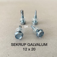 Sekrup Galvalum 12 x 20/ Drilling / Baut roofing / SDS 