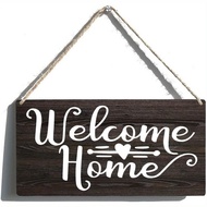 2D flat 3.93X7.87-inch wall decoration wooden signs welcome home signs, door numbers, door hanging, 
