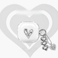 Suitable for Sony LinkBuds Fit Electroplated Heart Earphone Case Sony Fit Transparent case