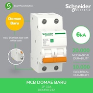 Schneider New Domae Mcb 32A - 2P 6ka - DOMF01232