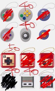 任天堂 遊戲機 手掣扭蛋 復古遊戲機控制器鑰匙扣 Nintendo FC NESm SFC SNES N64 紅白機 超任