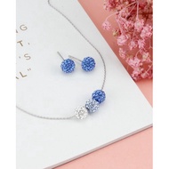 September Birthstone Graduation Set in 925 Sterling Silver with Swarovski Cryst.