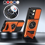 Stand Holder Casing For Realme C85 RealmeC85 Pro 4G 5G Magnetic Ring Phone Case Slide Camera Armor S