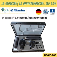Riester Eye And Ear Examination Kit Model ri-scope L L3 Otoscope/ L2 Ophthalmoscope LED 3.5V (R3817-