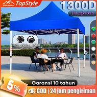 Tenda Lipat 3x3 Tenda Bazar 1300D Outdoor Tenda Gazebo Tenda Jualan Biru dan Merah