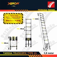 Xenon Telescopic Folding Ladder 3,8 Meters Telescopic Single 3.8 Meters