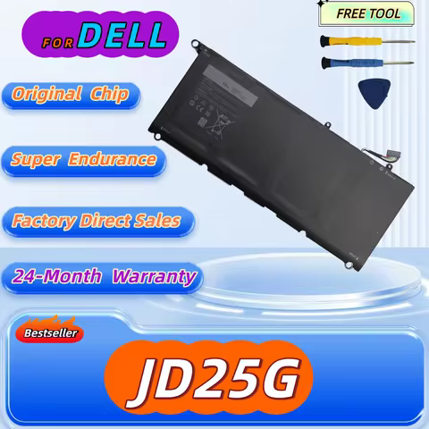 JD25G JHXPY JD25G 090V7W Laptop Battery For Dell XPS 13 9343 XPS13 9350 13D-9343 P54G 0N7T6 5K9CP RW