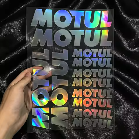 Vinyl MOTUL Sticker Logo Motorcycle Tank Helmet Bike Car Letter Decal Kit