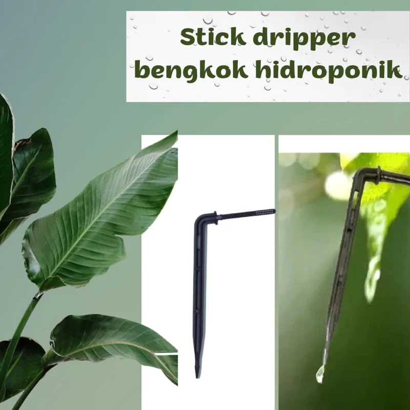 Stik Drip / Water Dripper Bengkok Hidroponik / Springkler Tetes Siram