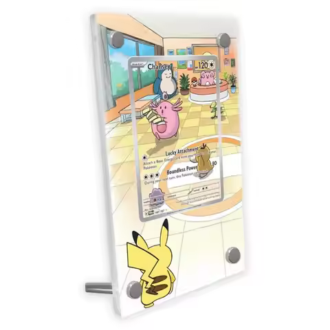 Pokemon Anime Ptcg Card Display Case Chansey Extended Artwork Collection Card Protective Acrylic Dis